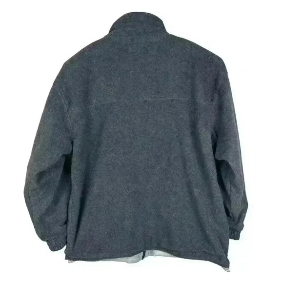 Southpole Men's Size XL Silver Gray Reversible Bomber‎ ZipUp Jacket Fleece - Picture 11 of 16